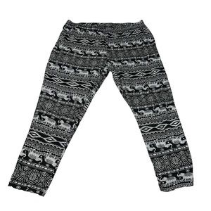 PLUS Size Faded Glory Print Leggings